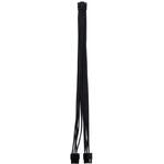 12VHPWR変換ケーブル 600mm [8pin PCIe TYPE-Y オス-オス 12+4pin 12VHPWR] 上側(Type-A) ブラック DIR-L16A-M8X2-Y-BK ディラック