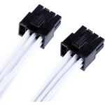 12VHPWR変換ケーブル 600mm [8pin PCIe TYPE-Y オス-オス 12+4pin 12VHPWR] 上側(Type-A) ホワイト DIR-L16A-M8X2-Y-WT ディラック