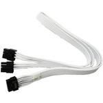 12VHPWRコネクタ変換ケーブル [PCIe 8pin x2] SF-2X8PIN-16PIN WHITE ホワイト SUPERFLOWER