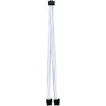 12VHPWR変換ケーブル 600mm [8pin PCIe TYPE-Y オス-オス 12+4pin 12VHPWR] 上側(Type-A) ホワイト DIR-L16A-M8X2-Y-WT ディラック