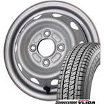【NV200 バネット】 スタッドレスタイヤ BRIDGESTONE(ブリヂストン) BLIZZAK VL10A 165/80R14 97/95N + 14インチ スチールホイール4本set BRIDGESTONE(ブリヂストン)