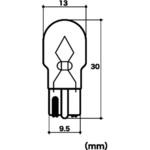 00-05-0095 T13 ウエッジ 12V10W オレンジバルブ TAKEGAWA(武川)