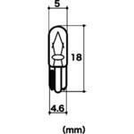 T5 ウエッジ 12V1.2W(14V1.4W共通) クリアバルブ TAKEGAWA(武川)