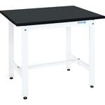 中量作業台 パールホワイト(CSタイプ/耐荷重500kg/サカエリューム天板ブラック色/H740/固定式) サカエ 中量作業台 パールホワイト(CSタイプ/耐荷重500kg/サカエリューム天板ブラック色/H740/固定式) サカエ