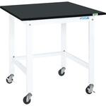 軽量作業台 パールホワイト(KKタイプ/耐荷重200kg/サカエリューム天板ブラック色/H810/キャスター付) サカエ 軽量作業台 パールホワイト(KKタイプ/耐荷重200kg/サカエリューム天板ブラック色/H810/キャスター付) サカエ