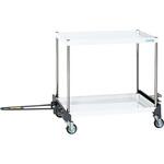 CSパールワゴン(軽量タイプ/ゴム車/H900/2段/牽引アタッチメント付) サカエ CSパールワゴン(軽量タイプ/ゴム車/H900/2段/牽引アタッチメント付) サカエ