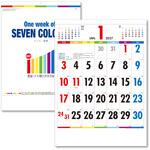 2027年 壁掛けカレンダー One Week of Seven Colors B3 キングコーポレーション 2027年 壁掛けカレンダー One Week of Seven Colors B3 キングコーポレーション