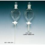 フッ素樹脂(PTFE)プラグ付球型分液ロート フロンケミカル