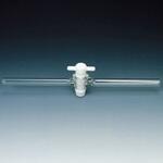 フッ素樹脂(PTFE)プラグ付き異径二方コック フロンケミカル フッ素樹脂(PTFE)プラグ付き異径二方コック フロンケミカル
