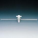 フッ素樹脂(PTFE)プラグ付二方コック フロンケミカル フッ素樹脂(PTFE)プラグ付二方コック フロンケミカル