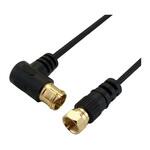 アンテナケーブル S-2.5C-FB L字差込式-ネジ式コネクタ ホーリック