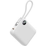 コンパクトモバ充 10000mAh PD対応 Type-Cケーブル付 LAZOS  L-MC-1 [USB Power Delivery対応 /1ポート] リーダーメディアテクノ