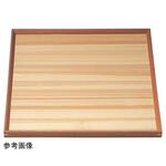 17312330 木 組手白木角盆 クリヤー仕上 福井クラフト