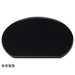 17312940 木 浅渕半月盆 黒漆塗 福井クラフト