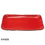 長角大宝盛皿 赤 二度塗り 福井クラフト