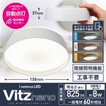 LEDコンパクトシーリングライトVitz nano(小型ライト)人感センサー付 LUMINUS
