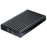 SSDケース USB-C接続 (Mac/Windows11対応) ブラック [M.2対応 /NVMe /2台] センチュリー