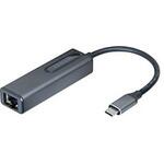 LAN変換アダプタ [USB-C オス→メス LAN] 5Gbps対応(Mac/Windows11対応) グレー CCA-UCL5G センチュリー