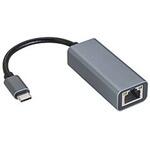 LAN変換アダプタ [USB-C オス→メス LAN] 1000Mbps対応(Mac/Windows11対応) シルバー CCA-UCLV3 センチュリー