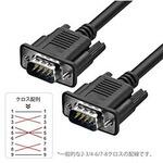 RS-232Cケーブル [D-sub9pin オス⇔オス D-sub9pin /1.5m] クロス DB9-MM15C YouZipper