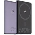 GRAVITY C5 Magsafe対応ワイヤレス充電 5000mAh 超薄型 モバイルバッテリー 付属ケーブル長： 20 cm  パープル APBADGVC5PP ADAM elements