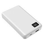 デジタル残量表示機能付リン酸鉄リチウムモバイルバッテリー 10000mAh 20W  ホワイト LFPUC100D-CCWH [USB Power Delivery対応 /2ポート] オズマ