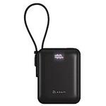ケーブル内蔵型ウルトラコンパクトモバイルバッテリー10000mAh ブラック APBADVTQBK ADAM elements ケーブル内蔵型ウルトラコンパクトモバイルバッテリー10000mAh ブラック APBADVTQBK ADAM elements
