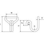 ワイヤーフックBFTN型 水本機械製作所