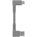 超ショートで断線に強い 急速充電3A/データ転送対応 USB Type-A to USB Type-C L字コネクター ケーブル OWLTECH(オウルテック)