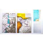 はがきサイズ(x5冊) 廃版海図文具シリーズ 全部海図メモ 小野海事商店