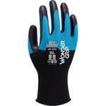 [ウィード/Wonder Grip] 【運搬・物流倉庫作業】 作業用手袋 背抜き手袋 ハニカムデザイン 13ゲージ グリップ力 天然ゴム 強力ゴム光面 WG-422 BEE-SMART (1双入り) ウィード(Wonder Grip)