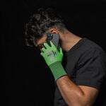 [ウィード/Wonder Grip] 【運搬・物流倉庫作業】 作業用手袋 背抜き手袋 タッチパネル対応 13ゲージ グリップ力 天然ゴム リサイクル素材使用 WG-360YG TERRA TOUCH (1双入り) ウィード(Wonder Grip)