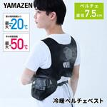 ペルチェベスト 冷暖切り替え可能 フリーサイズ 10000mAhバッテリー付属 オールシーズン YAMAZEN(山善)