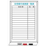 安全衛生推進者一覧表 ホワイトボード製 WFH30 900mm×600mm 仙台銘板