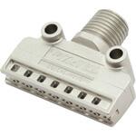 コンパクトフラット形エアーノズル TAIFUJetシリーズ ステンレス鋼316L製 ネジ1/4オス Φ0.5 いけうち