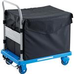 樹脂製運搬車”グランカート サイレント”(ハンドトラックボックス付) ストッパー付 TRUSCO