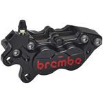 20.4756.57 P4-40RB アキシャル CNC 4P キャリパー ブラックアルマイト レッドロゴ 左 アルミピストン 20.4756.57 brembo