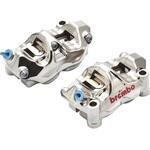 220.B010.20 GP4-RX ラジアル CNC 4P キャリパー ニッケルコーティング レッドロゴ 左右セット 220.B010.20 brembo