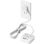 薄型電源タップ 延長コード2m 4AC+2USB-A+2USB-C TESSAN 薄型電源タップ 延長コード2m 4AC+2USB-A+2USB-C TESSAN