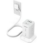 タワー型電源タップ 延長コード2m 8AC+2USB-A+1USB-C TESSAN タワー型電源タップ 延長コード2m 8AC+2USB-A+1USB-C TESSAN