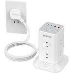 タワー型電源タップ 延長コード2m 8AC+2USB-A+2USB-C TESSAN タワー型電源タップ 延長コード2m 8AC+2USB-A+2USB-C TESSAN