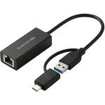 有線LANアダプター 最大2.5Gbps USB Type-C USB-A RJ-45 変換アダプター USB3.2(Gen1)対応 高速転送 エレコム 有線LANアダプター 最大2.5Gbps USB Type-C USB-A RJ-45 変換アダプター USB3.2(Gen1)対応 高速転送 エレコム