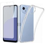 シャープ AQUOS wish4 SH-M27 対応 TPUケース クリア 保護フィルム セット 互換品 メディアカバーマーケット