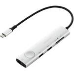 DST-S080BPSV Type-Cドッキングステーション 8-in-1 ハブ PD 85W出力 急速充電 USB-C×3 USB-A×2 HDMI×1 SD+microSD×1 エレコム