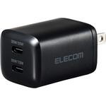 USB Type-C コンセント 充電器 PD 35W PPS USB-C×2 折りたたみプラグ 小型 GaN II 採用 エレコム