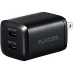 USB Type-C コンセント 充電器 PD 30W PPS USB-C×2 折りたたみプラグ 小型 GaN II 採用 エレコム
