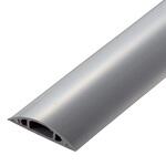 LD-GA1407MGY 配線カバー 床用 モール ( 長さ1m × 幅54mm ) R形状 配線隠し ケーブルカバー エレコム
