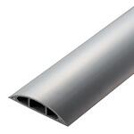 LD-GA1507MGY 配線カバー 床用 モール ( 長さ1m × 幅78mm ) R形状 配線隠し ケーブルカバー エレコム
