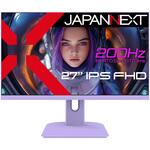 JN-IPS27G200F-PP ゲーミング液晶ディスプレイ 27型/1920×1080/HDMI×2、DP×1/パープル/スピーカー有/2年保証 JAPANNEXT