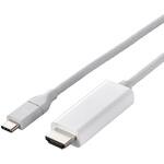 MPA-CHDMISM10WH USB-C to HDMI 変換ケーブル 4K 60Hz 耐断線 シリコンメッシュ 【USB Type-Cポート搭載 各種対応】 エレコム
